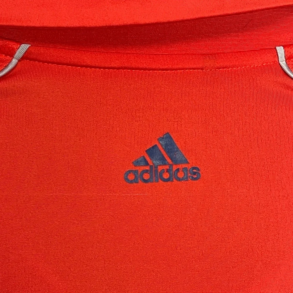 adidas Men Adizero Golf Colorful Quick Dry Wick Short Sleeve Polo Shirt L Orange
